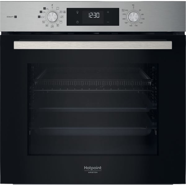 Hotpoint HAO 258HSU1F X 71 L Sort, Rustfrit stål
