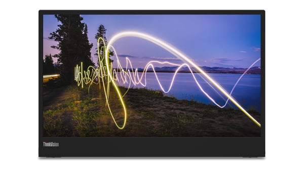 Lenovo ThinkVision M15 platta pc-skärmar 39,6 cm (15.6") 1920 x 1080 pixlar Full HD LED Svart