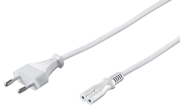 Microconnect PE030750W el-ledning Hvid 5 m Strømstik type C C7 forbinder