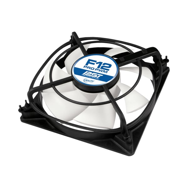 ARCTIC F12 Pro PWM Computerkabinet Ventilator 12 cm Sort, Hvid