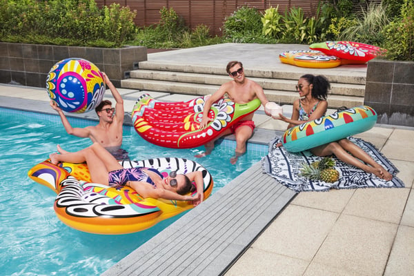 Bestway 43491 pool- och badmadrass Multifärg Mönstrad Vinyl Flytande ö