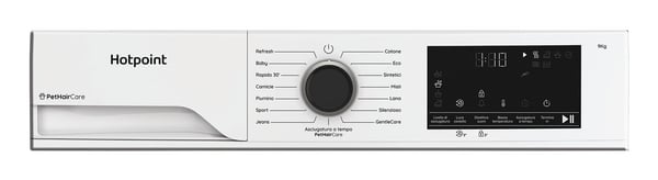 Hotpoint HPT 94D BS IT tørretumbler Fritstående Front-læsning 9 kg Hvid