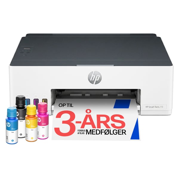 HP Smart Tank 210 Trådløst Farve Printer
