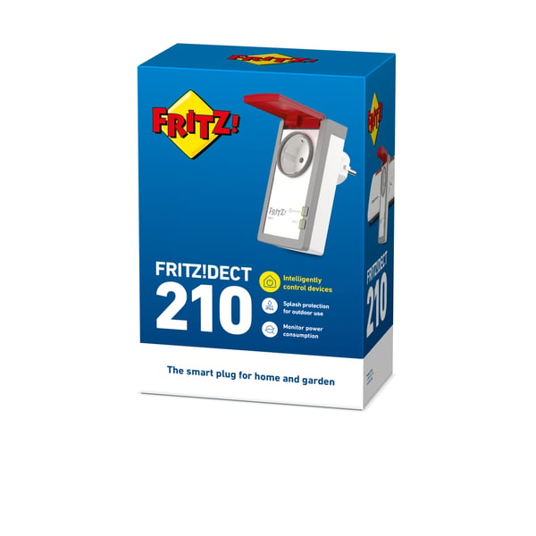 DECT FRITZ! 210 INT smart stik 3450 W Grå, Rød, Hvid
