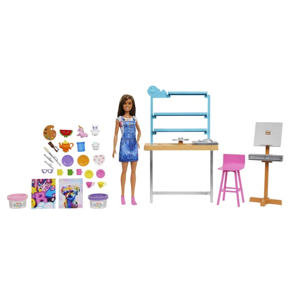 Barbie Relax & Create-kunstatelier