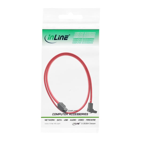 InLine 27705V SATA-kabel 0,5 m Rød