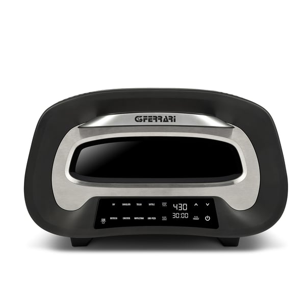 G3 Ferrari Pronto Pizza 2 minuti pitsan valmistaja & uuni 1 pitsa(a) 1700 W Musta, Hopea
