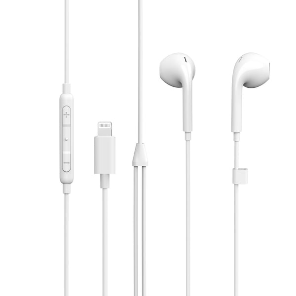 eSTUFF ES652010 hörlur och headset Hörlurar Kabel I öra Samtal/musik Vit
