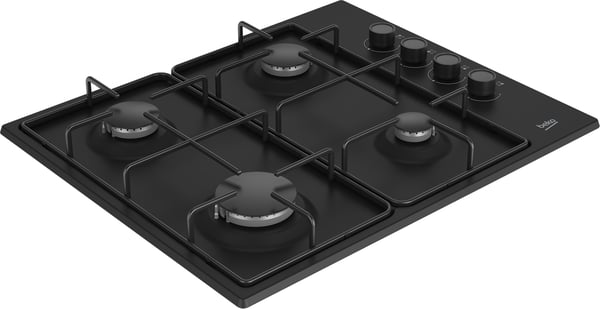 Beko HIGG 64123 SB kogeplade Sort Indbygget 60 cm Gaskomfur 4 zone(s)