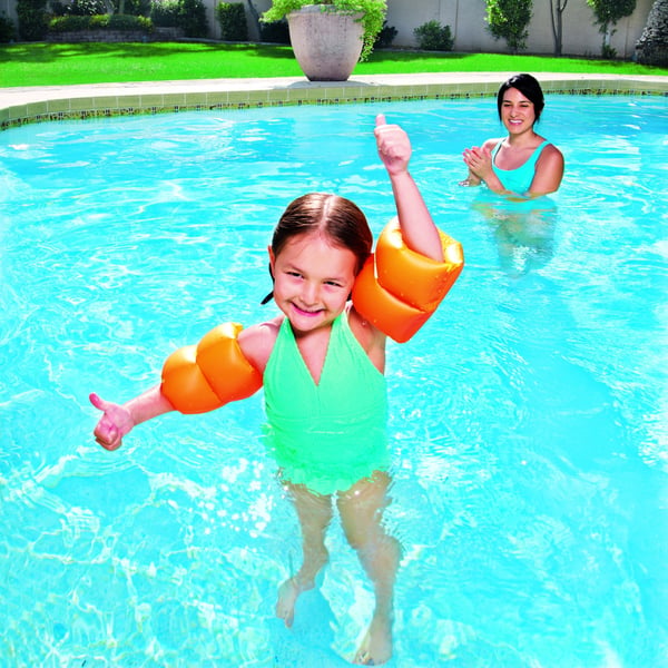 Bestway 32005 pool og strand flyder Orange, Gul Monokromatisk Vinyl Flydende hoppepude