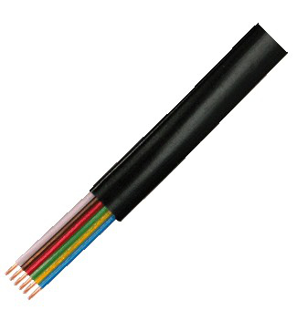 LogiLink CM06 telefonkabel 100 m Sort