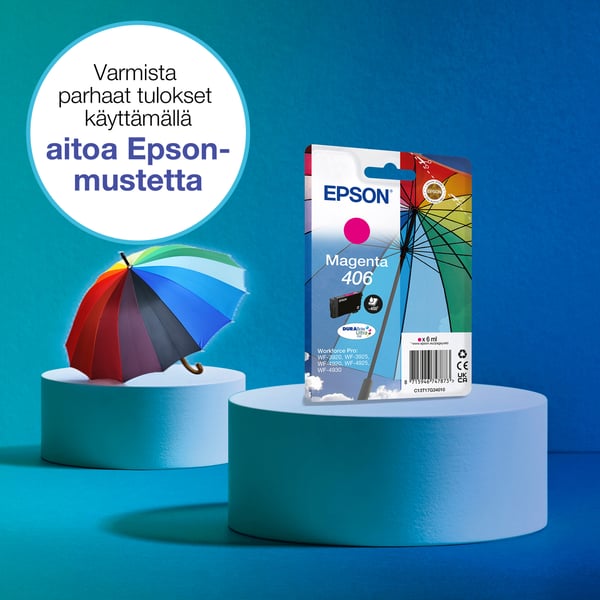 Epson Yksittäispakkaus, Magenta 406 sateenvarjo DURABrite Ultra -muste