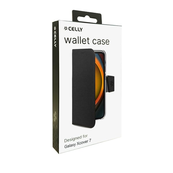 Celly WALLY1070 mobiltelefon etui 16,8 cm (6.6") Tegnebogsetui Sort