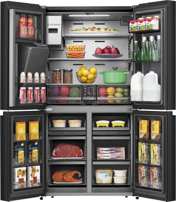 Hisense RQ760N4IFE Kombinerad kyl/frys side-by-side Fristående 577 l Svart