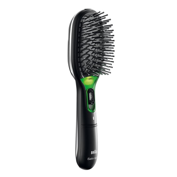 Braun BR710 Aikuinen Leveä hiusharja Musta, Vihreä 1 kpl