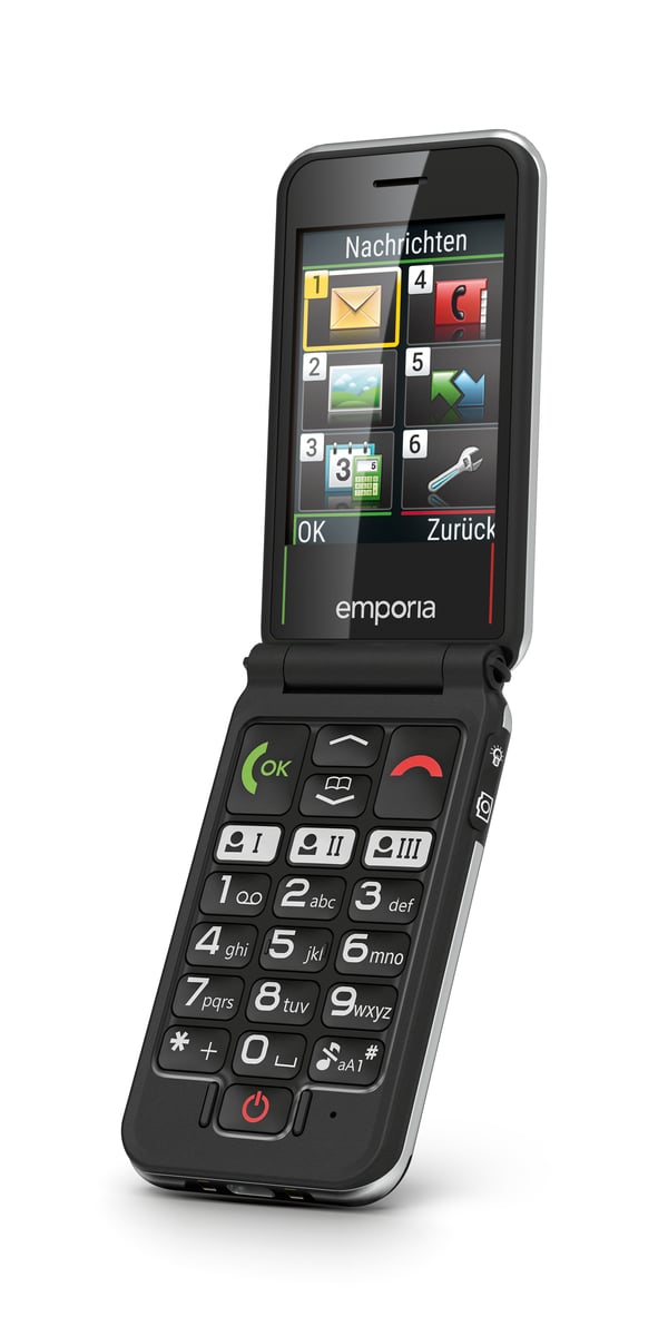 Emporia emporiaJOY 7,11 cm (2.8") Musta Yksinkertainen puhelin