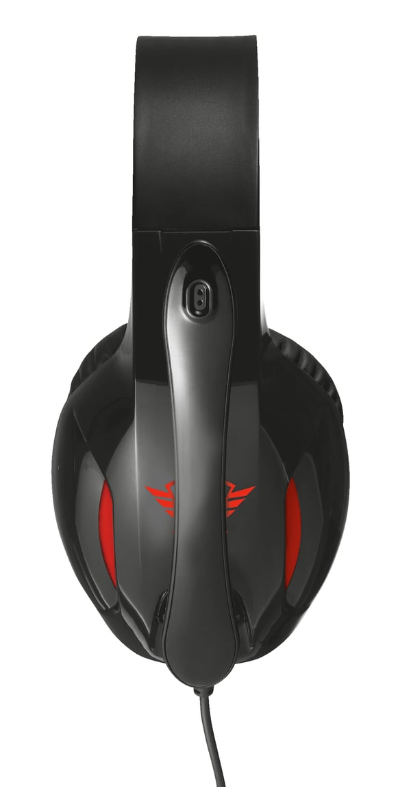 Trust GXT 330 XL Headset Ledningsført Spil Sort, Rød