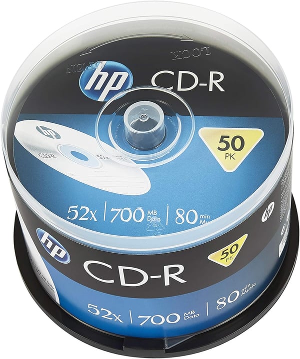HP CRE00017 skrivbara CD CD-R 700 MB 52X 50 styck