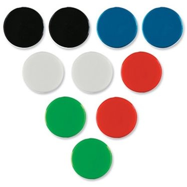 Nobo magnetiske whiteboardmagneter, pakke med 4 stk. 38 mm farvede magneter