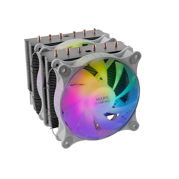 Mars Gaming MCPU-XT Processor Allt-i-ett vätskekylare 12 cm Vit 1 styck