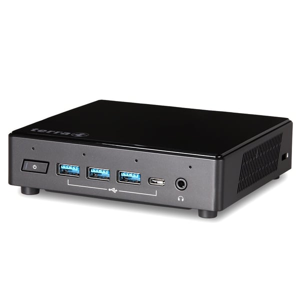 TERRA PC-Micro 3100 Silent Greenline Intel® Celeron® N5100 8 GB DDR4-SDRAM 240 GB SSD Windows 11 Pro Micro PC Svart