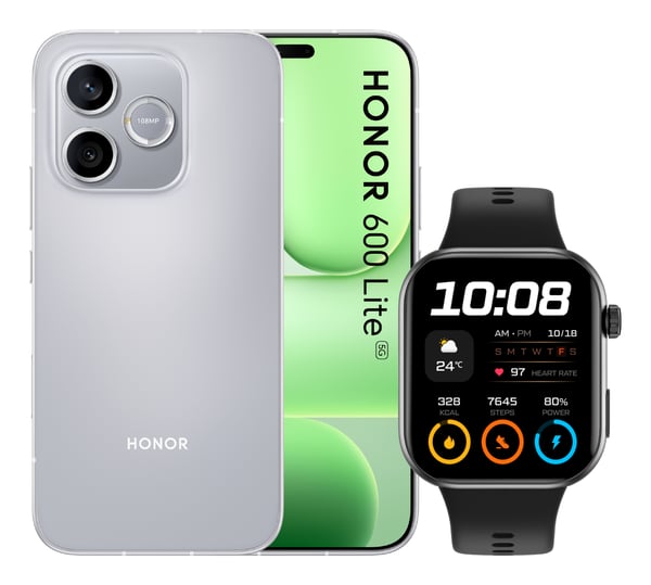 Honor BUNDLE 600 LITE 256GB V GREY+WATCH 2i BLACK 16,8 cm (6.6") Dual SIM 5G USB Type-C 8 GB 6520 mAh Grå
