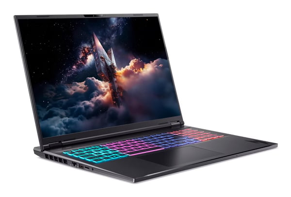 Acer Nitro 18 AI AMD AN18-61-R968 Copilot+ PC AMD Ryzen AI 9 365 Laptop 45,7 cm (18") WQXGA 32 GB DDR5-SDRAM 1 TB SSD NVIDIA GeForce RTX 5070 Wi-Fi 6E (802.11ax) Windows 11 Home Tysk Sort