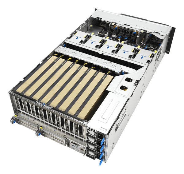 ASUS ESC8000A-E13P LGA 6096 Teline ( 4U ) Hopea, Musta