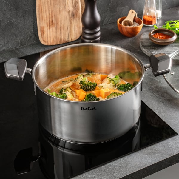 Tefal Emotion+ E3284644 sovsegryde Rund Rustfrit stål