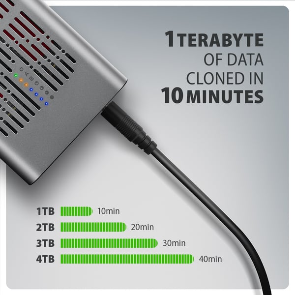 Axagon EEM2-20GD tallennusaseman telakointiasema USB 3.2 Gen 2 (3.1 Gen 2) Type-C Musta, Harmaa