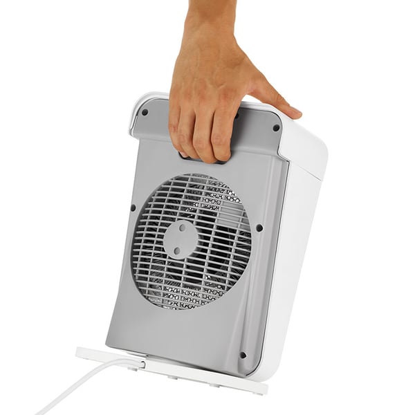 Unold 86450 elektrisk rumsvärmare inomhus Grå, Vit 2000 W Elektrisk värmefläkt