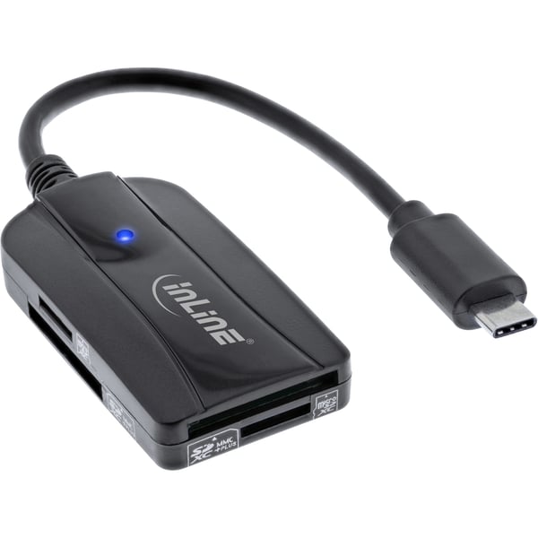 InLine 66772C kortläsare USB 3.2 Gen 1 (3.1 Gen 1) Type-C Svart
