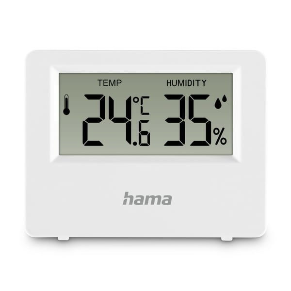 Hama 00222222 termometer til miljøet Elektronisk miljøtermometer Indendørs Hvid