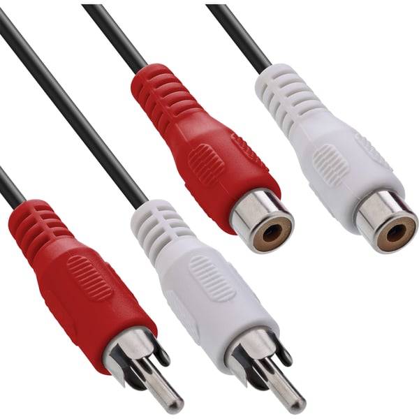 InLine 89932 audiokaapeli 2,5 m 2 x RCA Musta