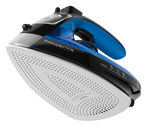 Rowenta DE5010 Dampstrygejern Microsteam 400 Laser-strygesål 2400 W Blå, Sort