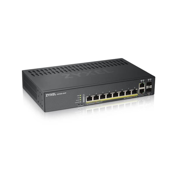 Zyxel GS1920-8HPV2 Hallittu Gigabit Ethernet (10/100/1000) Power over Ethernet -tuki Musta