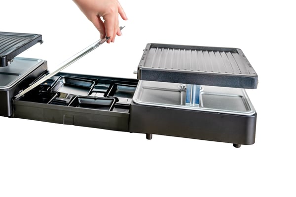 Unold 48755 raclettepannu 8 henkilö(t) 1300 W Musta