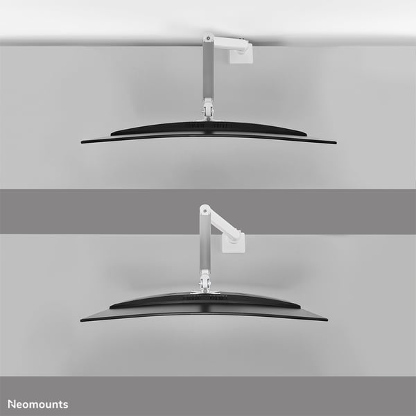 Neomounts DS70PLUS-450WH1 skærmbeslag og -stativer 124,5 cm (49") Skrivebord Hvid
