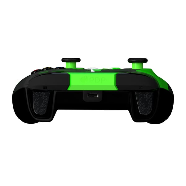PDP REMATCH GLOW Advanced Svart, Grön USB Spelplatta Analog / Digital PC, Xbox One, Xbox Series S, Xbox Series X