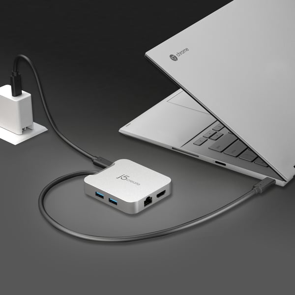 j5create JCD391-N 4K60 Elite USB-C® PD-adapter med flera portar