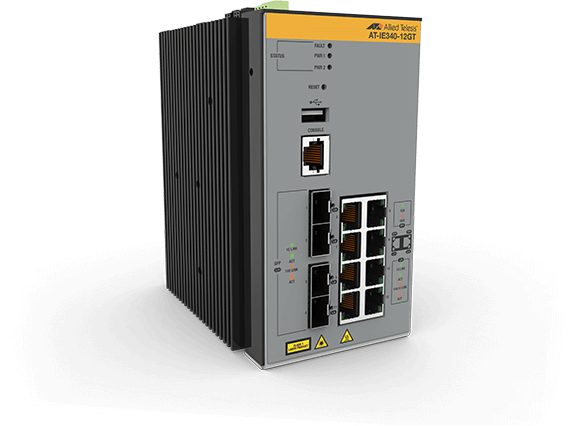 Allied Telesis AT-IE340-12GT-80 hanterad L3 Gigabit Ethernet (10/100/1000) Grå Allied Telesis AT-IE340-12GT-80 hanterad L3 Gigabit Ethernet (10/100/1000) Grå