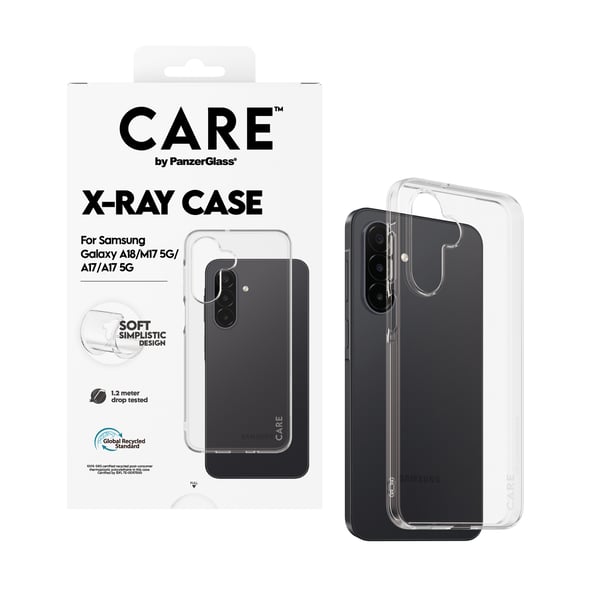 PanzerGlass CARE™ by ® X-Ray Case Samsung Galaxy A18 | M17 5G | A17 4G | A17 5G mobiltelefonfodral Mobilskal Transparent