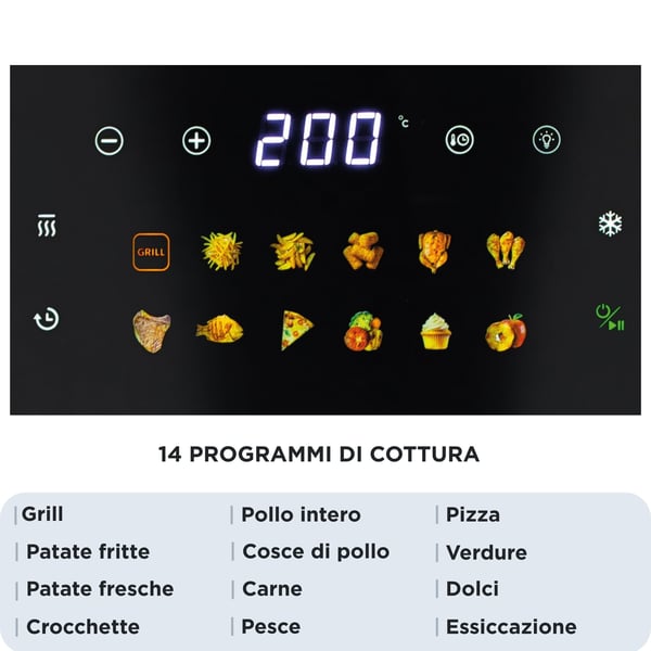 Ariete 00C464211AR0 frituregryde Enkelt 10 L Enkeltstående 2100 W Varmluftsteger Sort