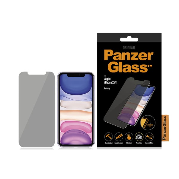 PanzerGlass ® Privacy Skærmbeskyttelse iPhone 11 | XR | Standard Fit