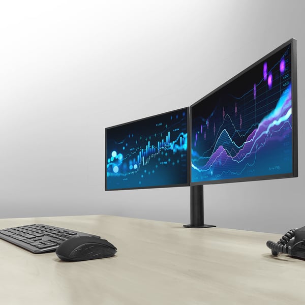 ACT AC8326 skærmbeslag og -stativer 81,3 cm (32") Skrivebord Sort