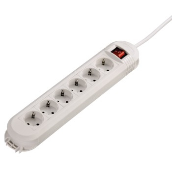 Hama Colour Hvid 6 AC stikkontakt(er) 230 V 3 m