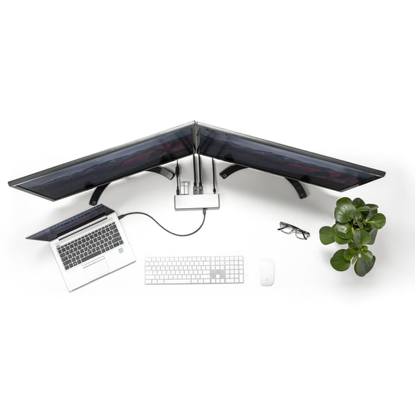 StarTech.com Thunderbolt 3-dockningsstation - TB3-dockningsstation till bärbara datorer för 60 Hz dubbla 4K-skärmar, inkluderar DisplayPort, HDMI och 1080p VGA - 85 W strömförsörjning och laddning - 2x USB-A, Ethernet - Mac och Windows