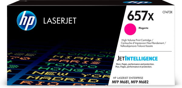 HP 657X alkuperäinen riittoisa magenta LaserJet -värikasetti HP 657X alkuperäinen riittoisa magenta LaserJet -värikasetti