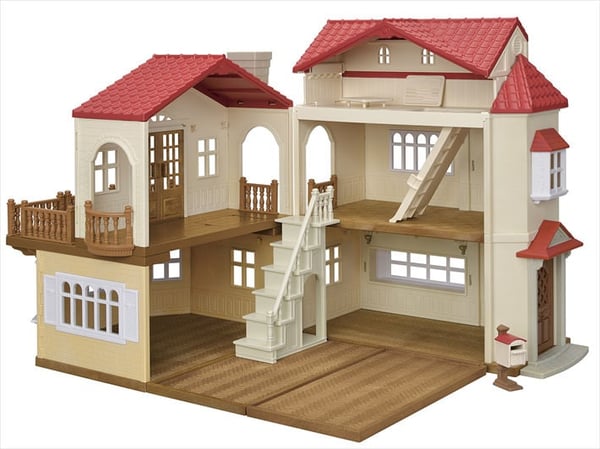 Sylvanian Families Byhus med Lys - med det hemmelige loftsrum