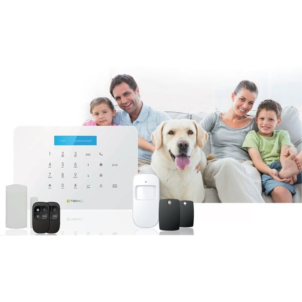 Techly I-ALARM-KIT001 turvahälytinjärjestelmä Valkoinen